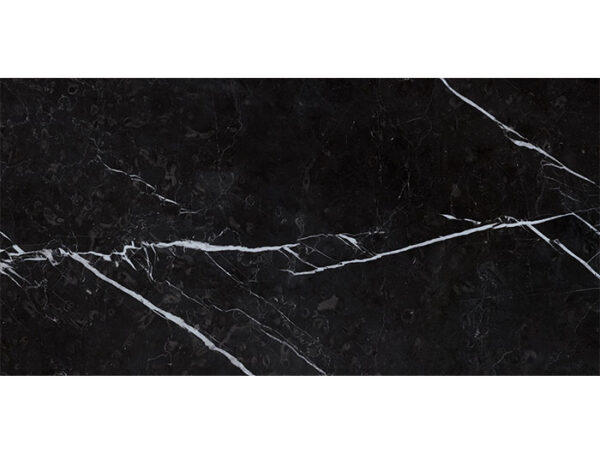 Dlažba čierna lesklá s bielou žilou 120x260cm DELIGHT Marquina Nero Lev