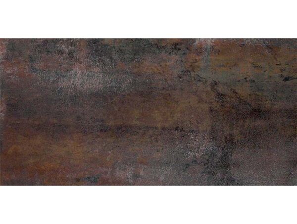 Dlažba čierno medená pololesklá metalický vzhľad 50x100cm CORTEN Titanium Lappato