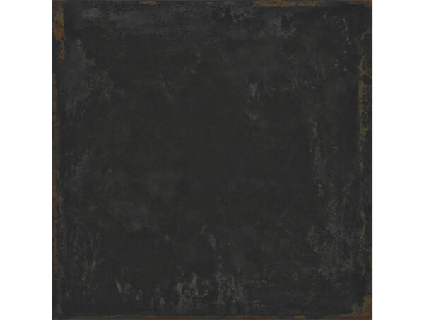 Dlažba čierno hnedá matná s efektom hrdze 100x100cm STEEL Black Natural