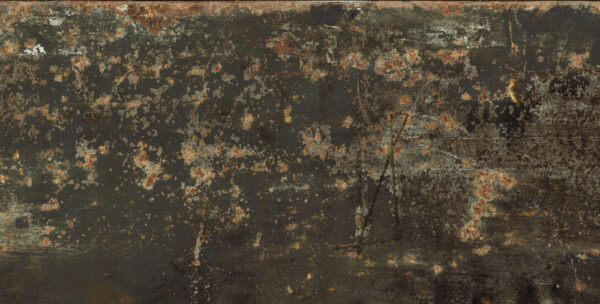 Dlažba čierno hnedá pololesklá metalický vzhľad 45x90cm GRUNGE Oxidum Lappato - Image 2