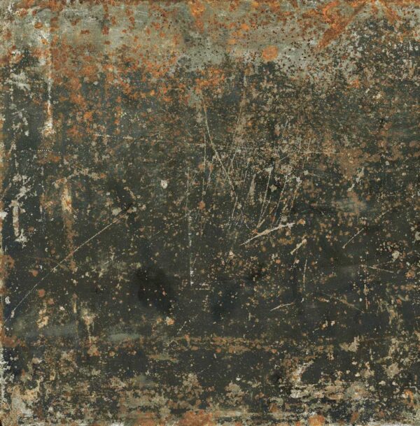 Dlažba čierno hnedá pololesklá metalický vzhľad 60x60cm GRUNGE Oxidum Lappato - Image 2