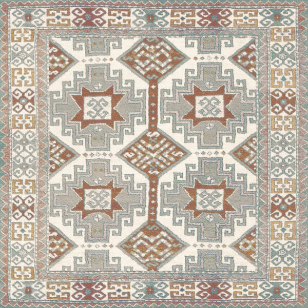 Dlažba béžovo hnedo biela matná s dekorom vzhľad textilu 60x60cm KILIM Nain Natural - Image 2